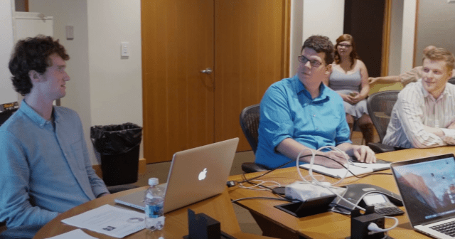 At Sundog (Fargo, ND) giving a presentation on global content strategy.